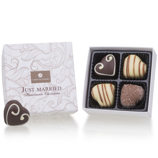 ChocoHearts Wedding Gastgeschenke für Ihre Hochzeit aus Schokolade
