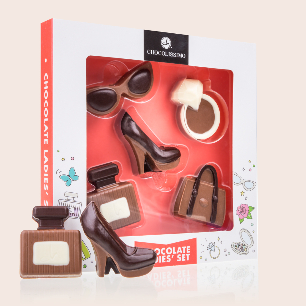 Schokoladenfigur Mode-Set - Fashion-Schokolade Geschenk für Frauen stylish | Chocolissimo