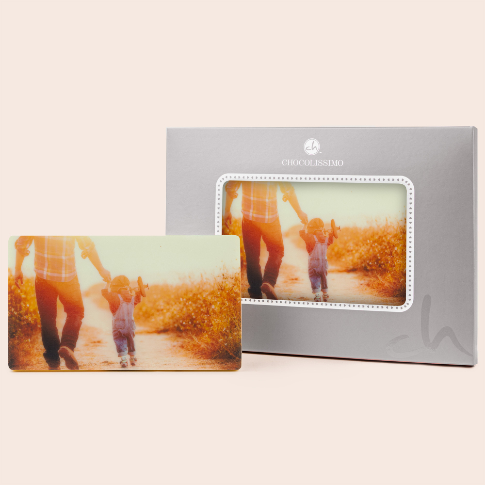 Schokolade personalisiert mit Foto - Bedruckbare Schokoladentafel mit Wunschbild | Chocolissimo