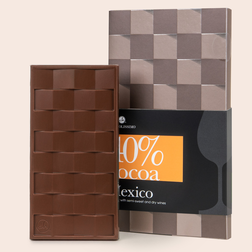 Schokoladentafel Mexiko - Schokoladentafel Mexiko 40% Kakao belgische Schokolade | Chocolissimo