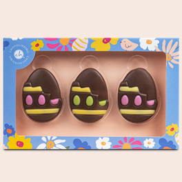 3 Bunte Osterei-Schokolade