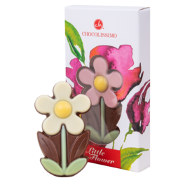 Blume aus Vollmilchschokolade