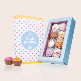 8 Cupcake-Pralinen - Danke