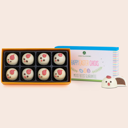 8 Happy Easter Chicks - Pralinen