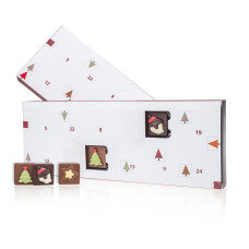 Adventskalender White Snow - mit 24 Schoko-Täfelchen