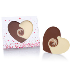 ChocoHerz Duett - Tafel aus weißer und Zartbitterschokolade