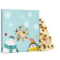 ChocoTannenbaum mit Kaffeebohnen, Cashewkernen, Zimt