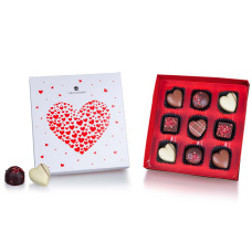 Love Chocolates Pralinen und die Verpackung