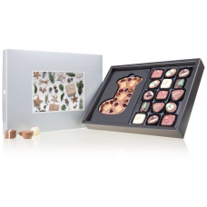 XMAS CHOCOPOSTCARD MAXI SILBER