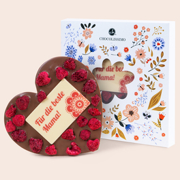 ChocoHerz 'Mama' mit Himbeeren