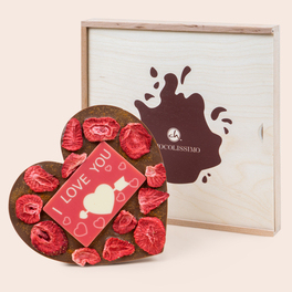 ChocoHerz 'Love' mit Chili, Erdbeeren