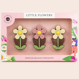 3 Little Daisy - 3 Blumen aus Schokolade