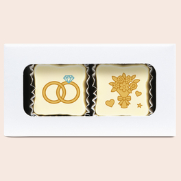 Pralinen als Gastgeschenk zur Hochzeit Duo &ndash; Eheri
