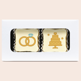 Pralinen als Gastgeschenk zur Hochzeit Duo