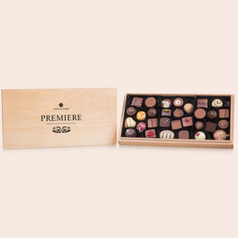 Premiere Maxi - 30 handgefertigte Pralinen mit und ohne Alkohol