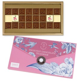 Schokoladen-Telegramm - Perfekte Frau gefunden
