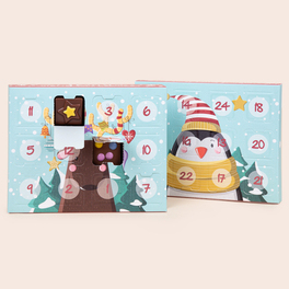 Tisch-Adventskalender - Mit 24 weihnachtlichen Schokoladentäfelchen