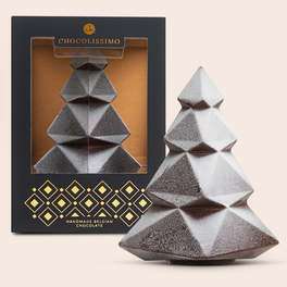 Weihnachtsbaum aus Zartbitterschokolade XL