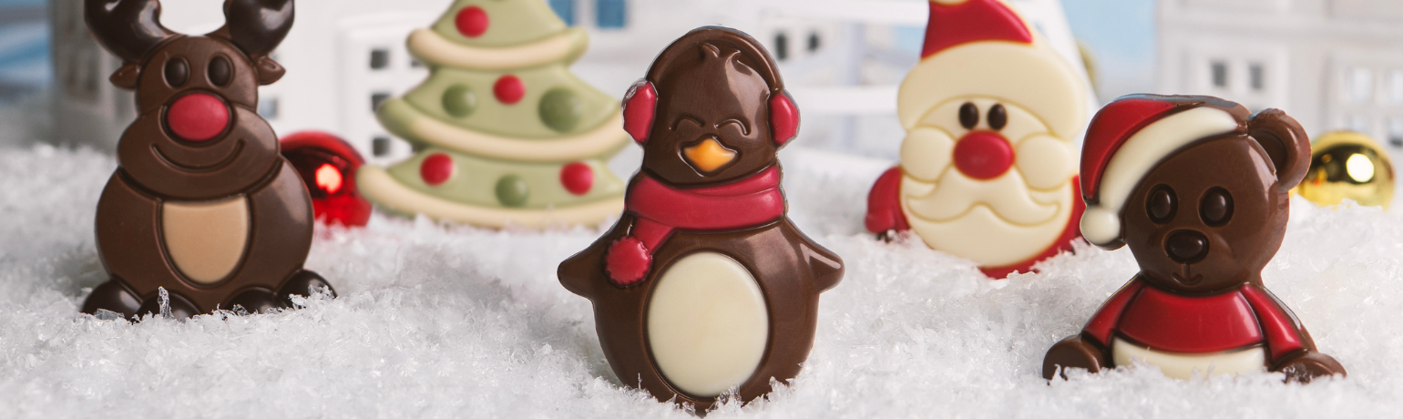 Weihnachtsgeschenke - Schokoladenfiguren