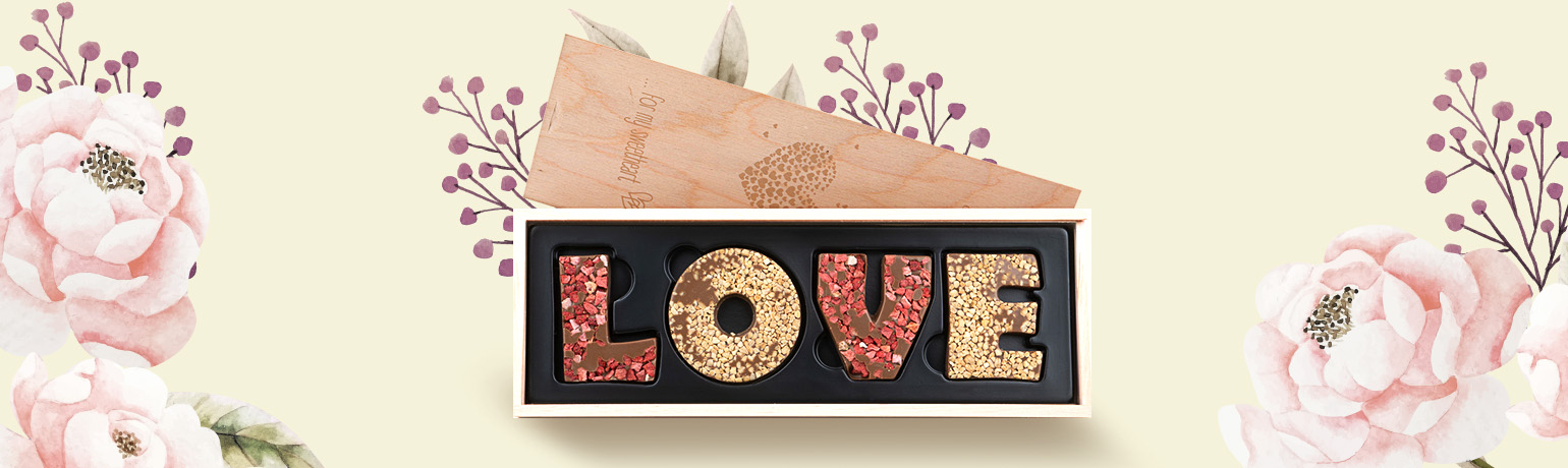 Love Schokoladenschrift