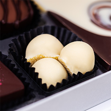 Schokoladenbonbons aus dem Weihnachtsset