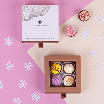  Cupcakes 4 - Gold - Pralinen