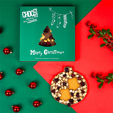 Weihnachtskugeln aus Schokolade
