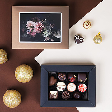 Dekorative Weihnachtspostkartenbox Petit 