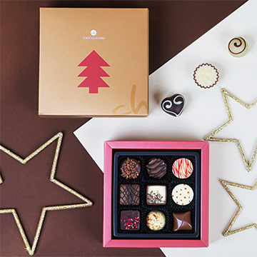 Weihnachts-Pralinen-Set