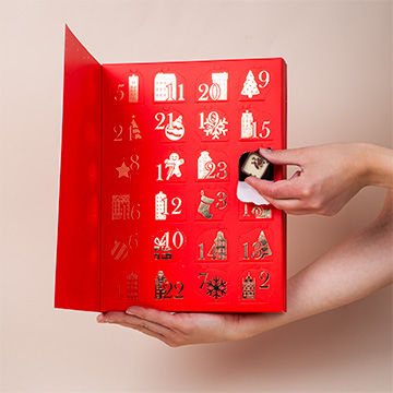 Edler roter Adventskalender