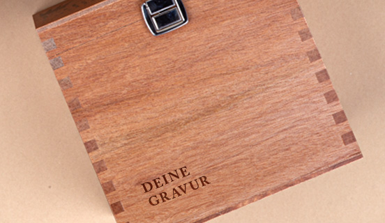 Ihre Gravur auf der Holzbox Faboulus Mix
