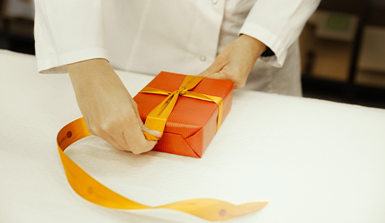 Edle Verpackung der Pralinen