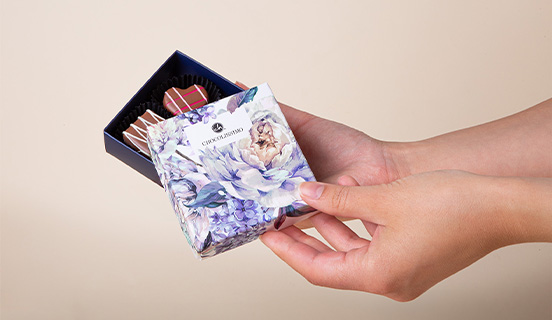 Verpackung der Pralinen Flower Delight 6