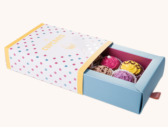 Einzigartige Eigenschaften von Schokoladenpralinen in Form von amerikanischen Cupcakes