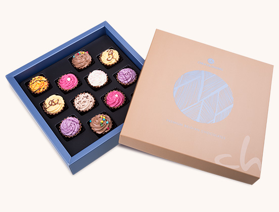 Einzigartige Merkmale von Pralinen in Cupcake-Form