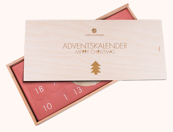 Besondere Eigenschaften Adventskalender in wooden Box