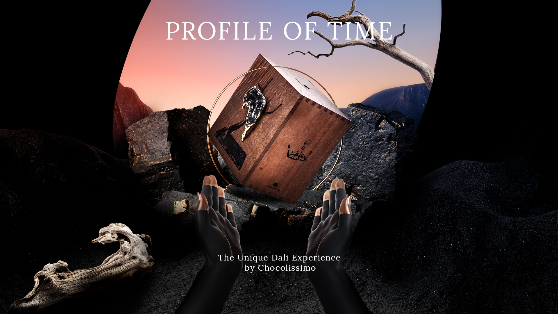 Foto, das das Plakat „The Unique Dali Experience“ zeigt